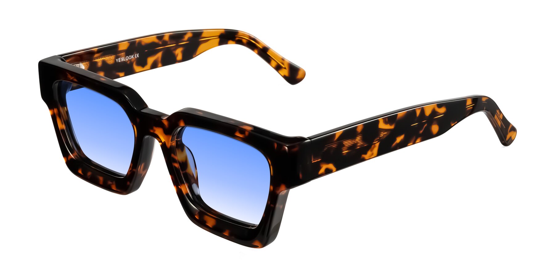 Angle of Powers in Tortoise with Blue Gradient Lenses