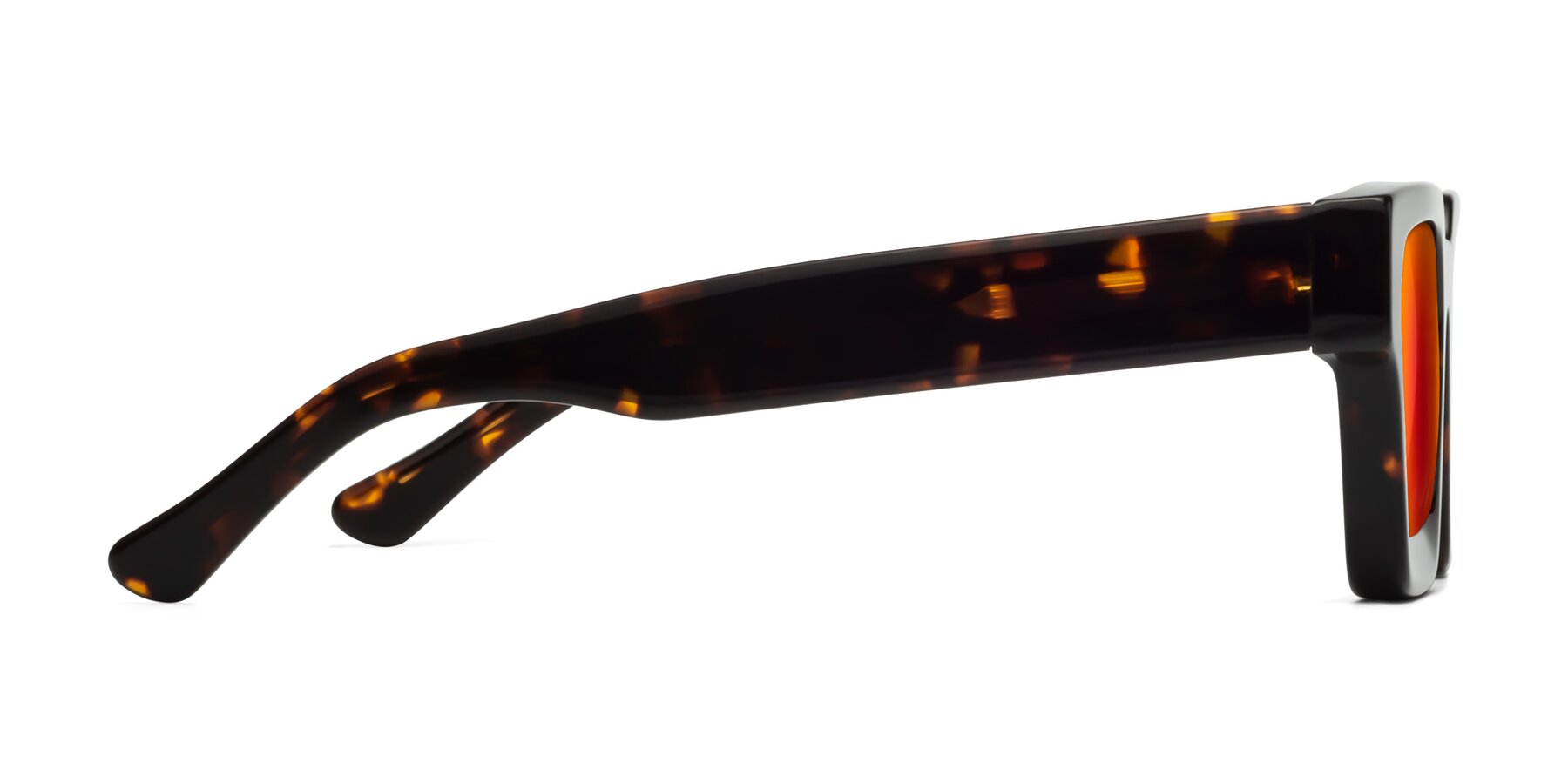 Side of Powers in Tortoise with Red Gold Mirrored Lenses