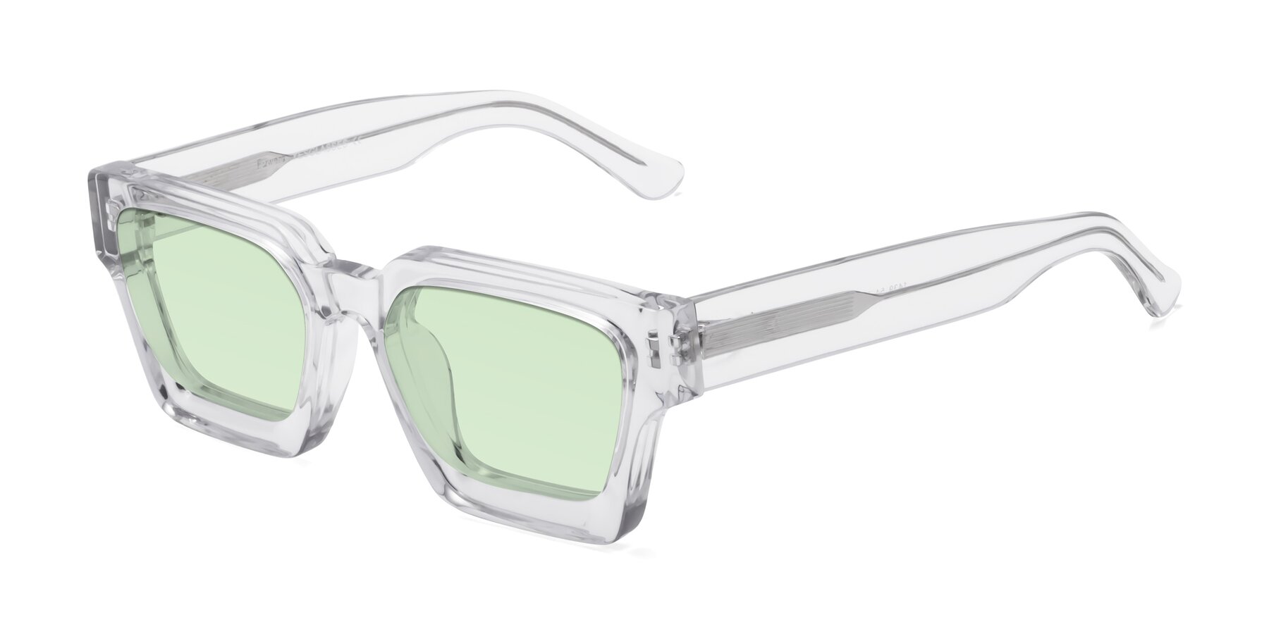 Angle of Powers in Clear with Light Green Tinted Lenses