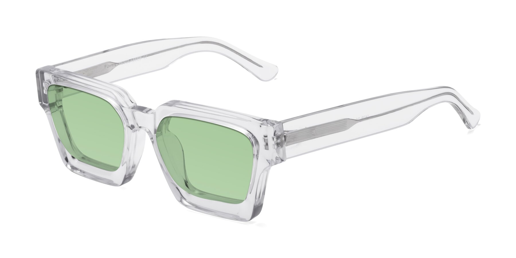Angle of Powers in Clear with Medium Green Tinted Lenses