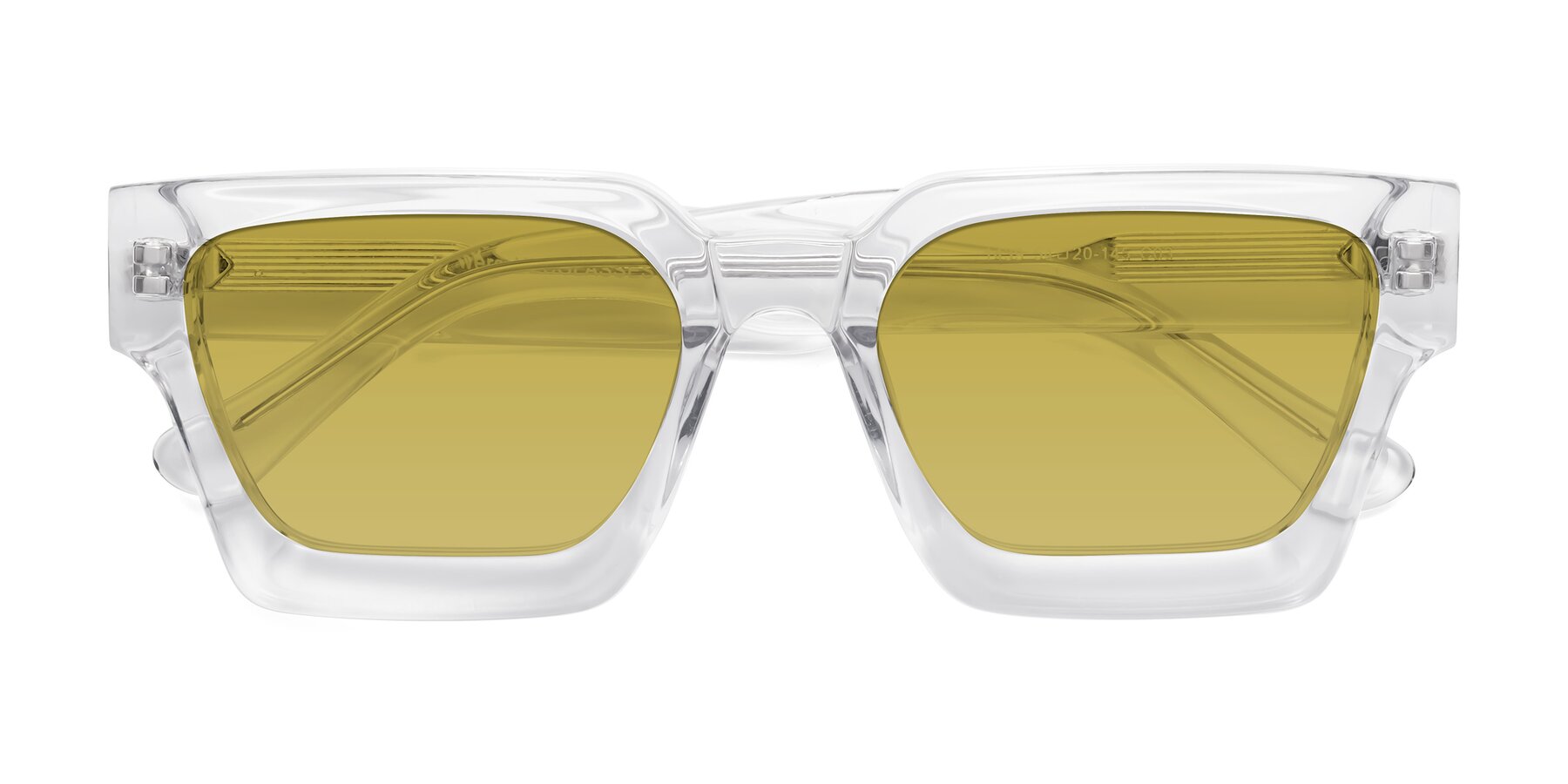 Folded Front of Powers in Clear with Champagne Tinted Lenses