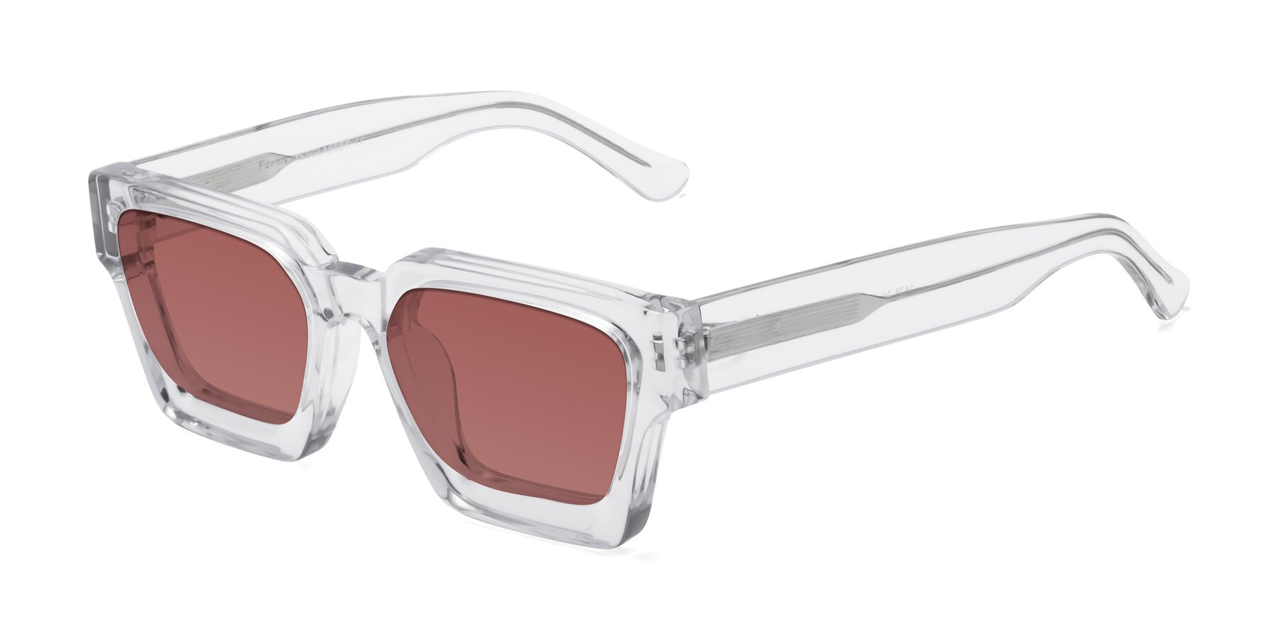 Angle of Powers in Clear with Garnet Tinted Lenses