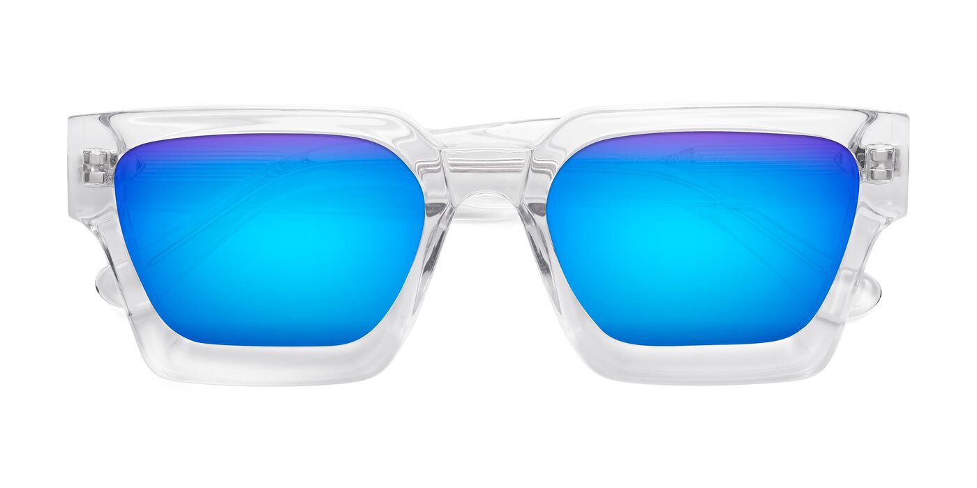 Powers - Clear Flash Mirrored Sunglasses