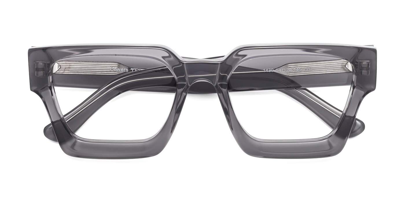 Powers - Translucent Gray Reading Glasses