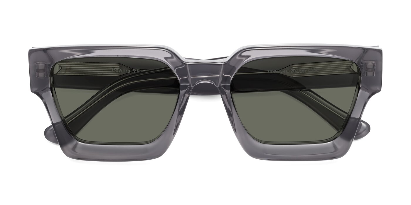 Powers - Translucent Gray Polarized Sunglasses