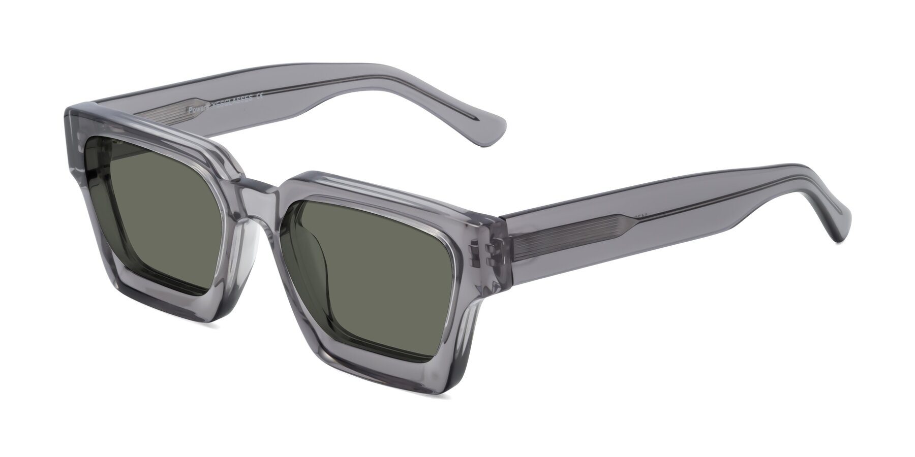Angle of Powers in Translucent Gray with Gray Polarized Lenses