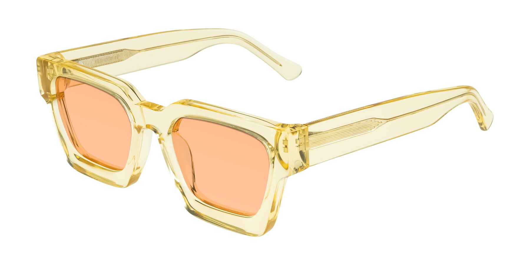 Angle of Powers in Light Yellow with Light Orange Tinted Lenses