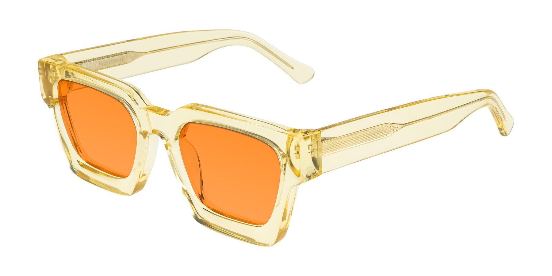 Angle of Powers in Light Yellow with Orange Tinted Lenses