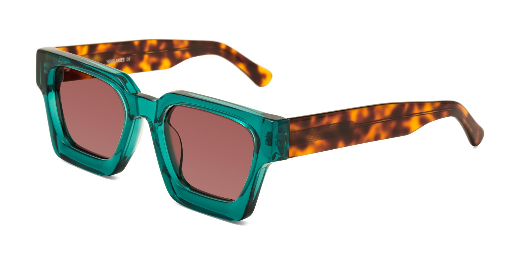 Angle of Powers in Green-Tortoise with Garnet Tinted Lenses