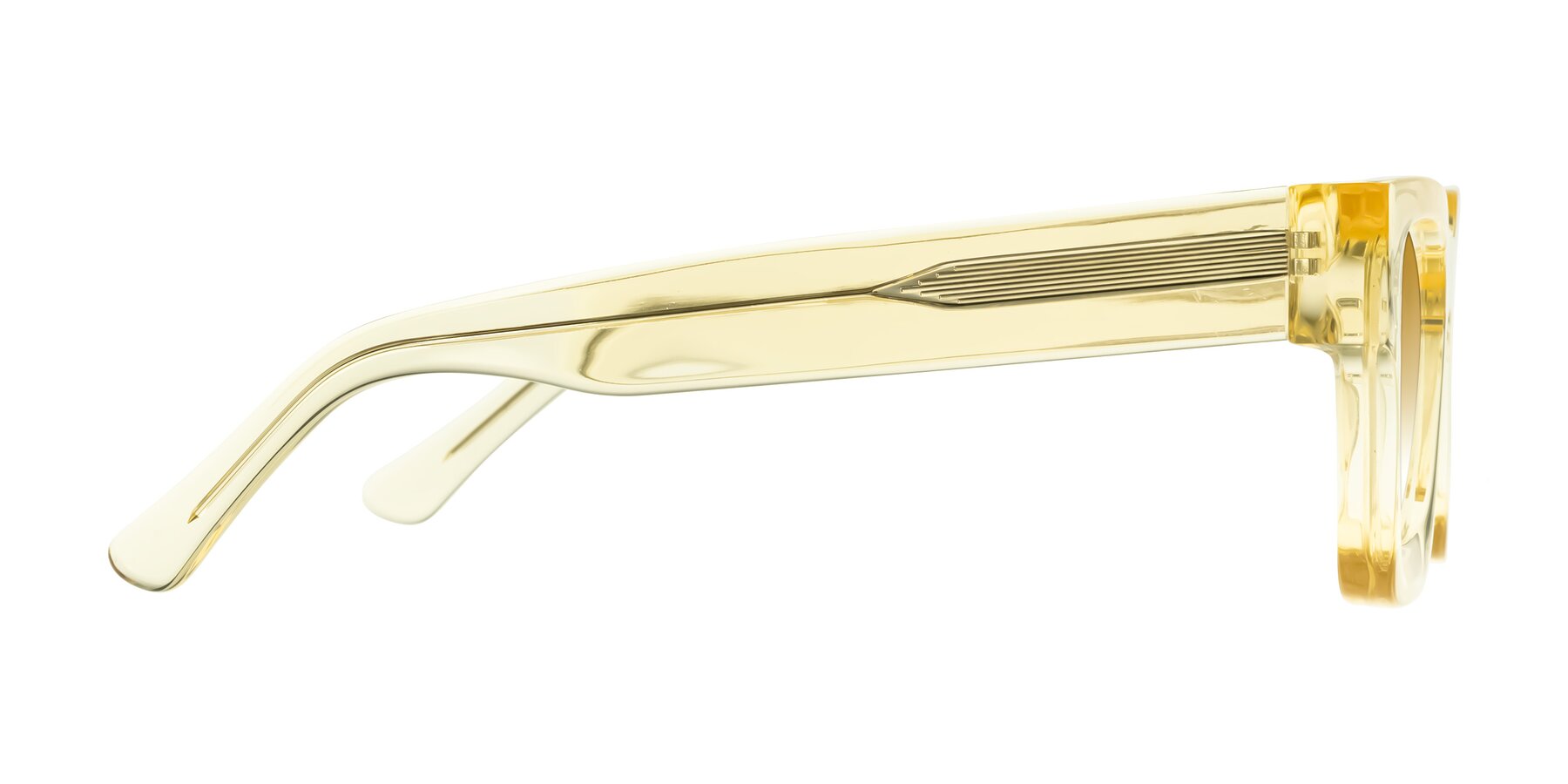 Side of Powers in Light Yellow with Champagne Gradient Lenses
