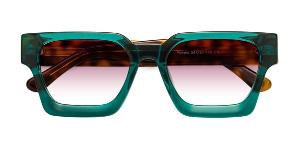 Front of Powers in Green / Tortoise