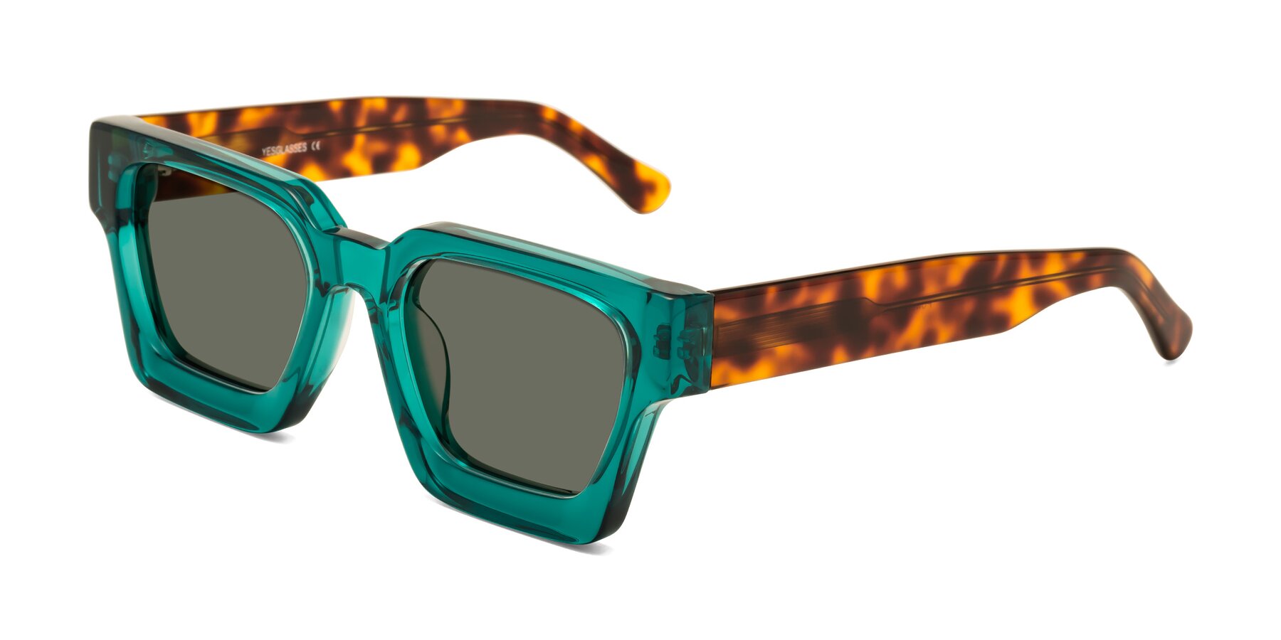 Angle of Powers in Green-Tortoise with Gray Polarized Lenses