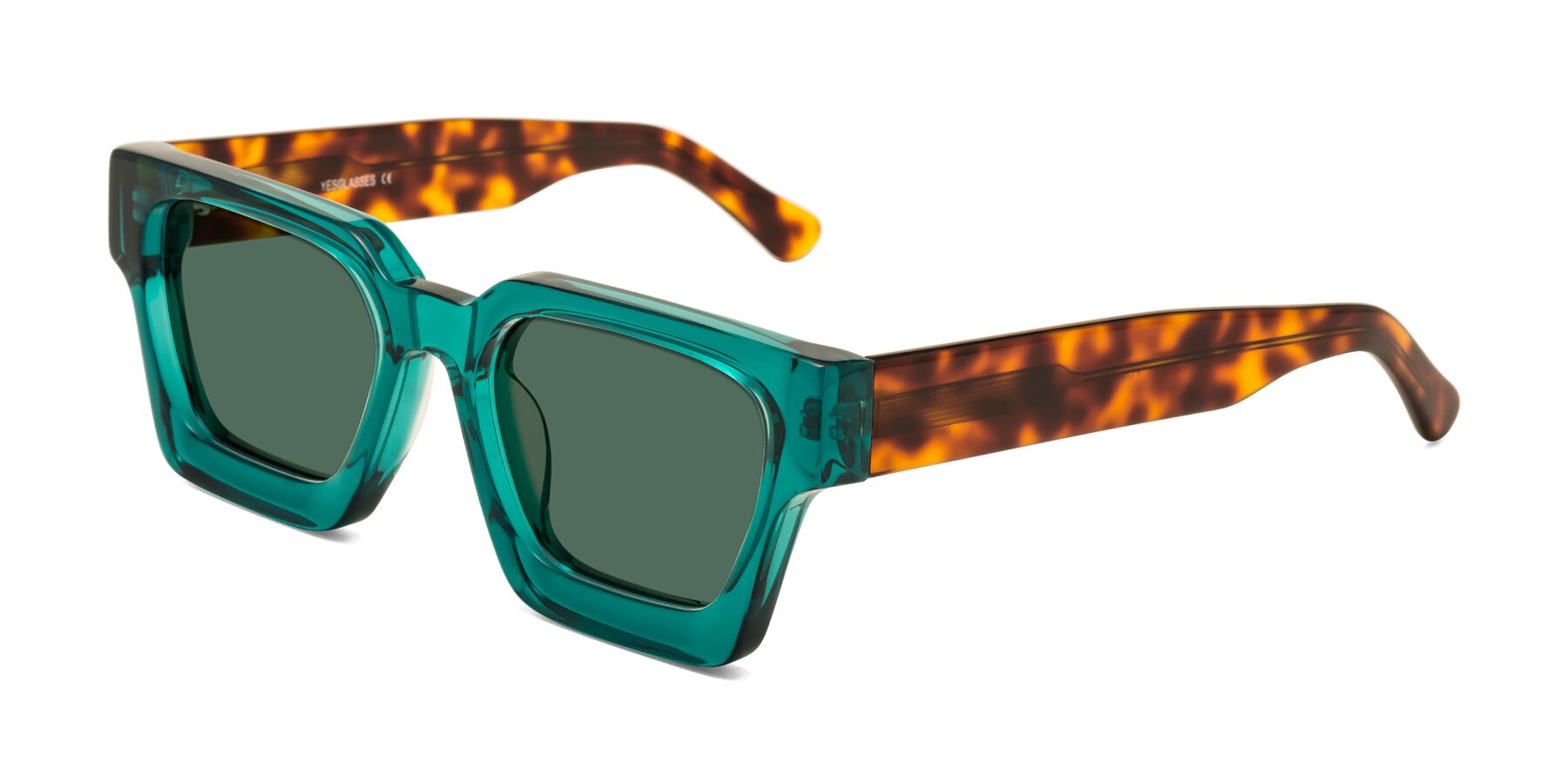 Angle of Powers in Green-Tortoise with Green Polarized Lenses