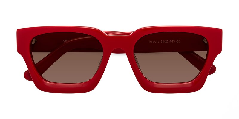 Powers - Red Tinted Sunglasses