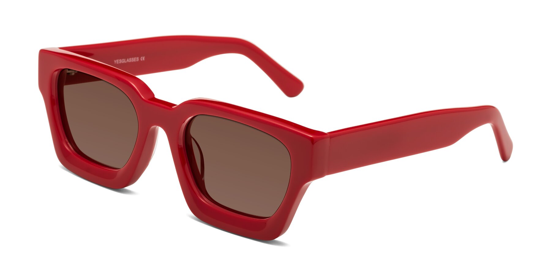 Angle of Powers in Red with Brown Tinted Lenses