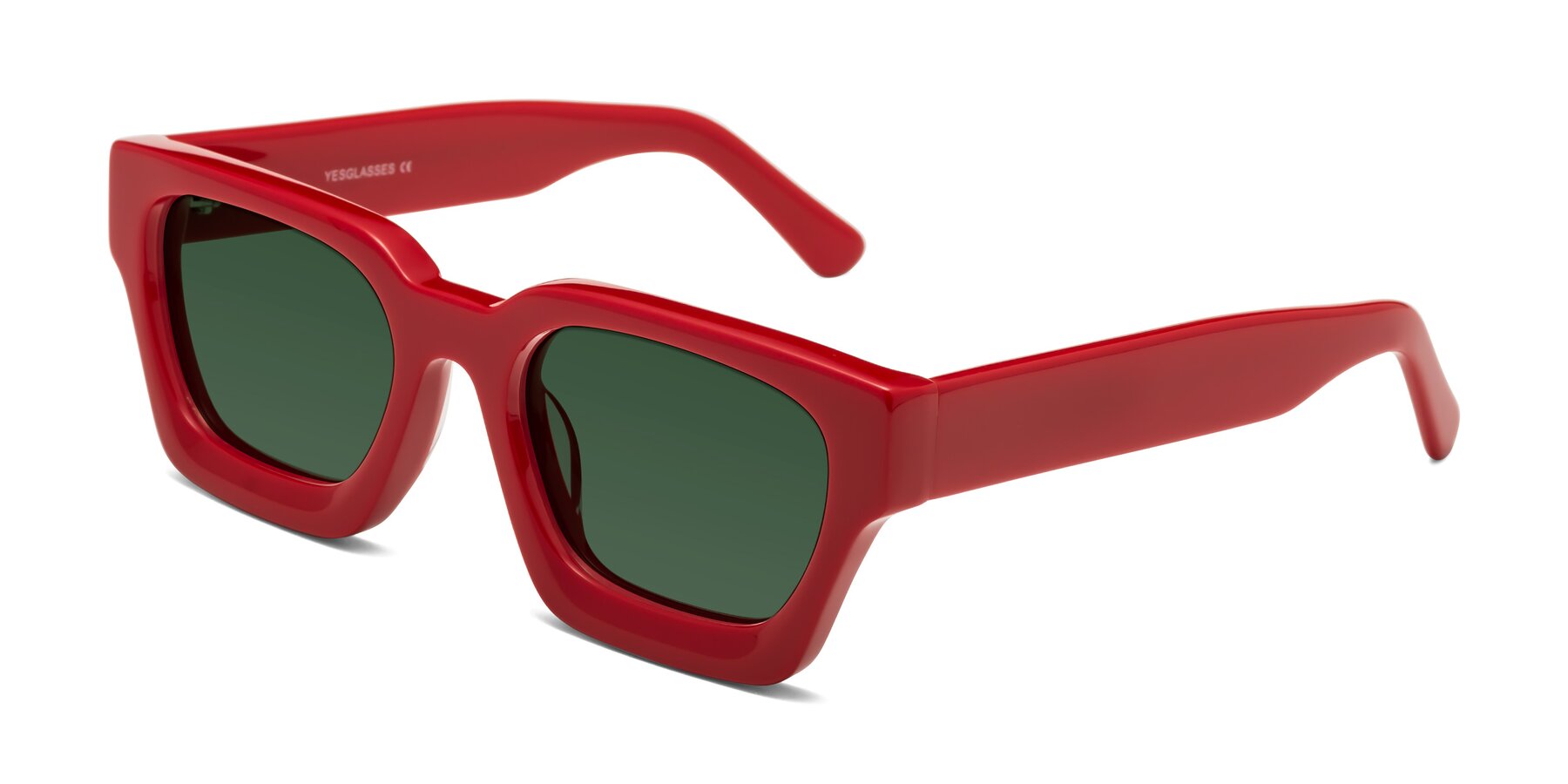 Angle of Powers in Red with Green Tinted Lenses