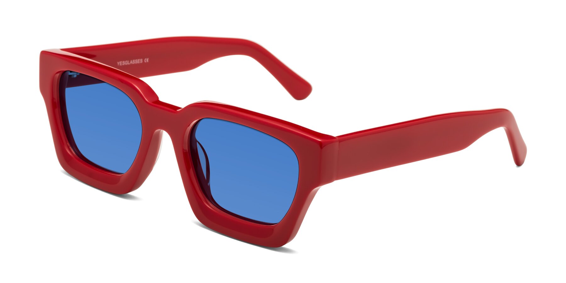 Angle of Powers in Red with Blue Tinted Lenses