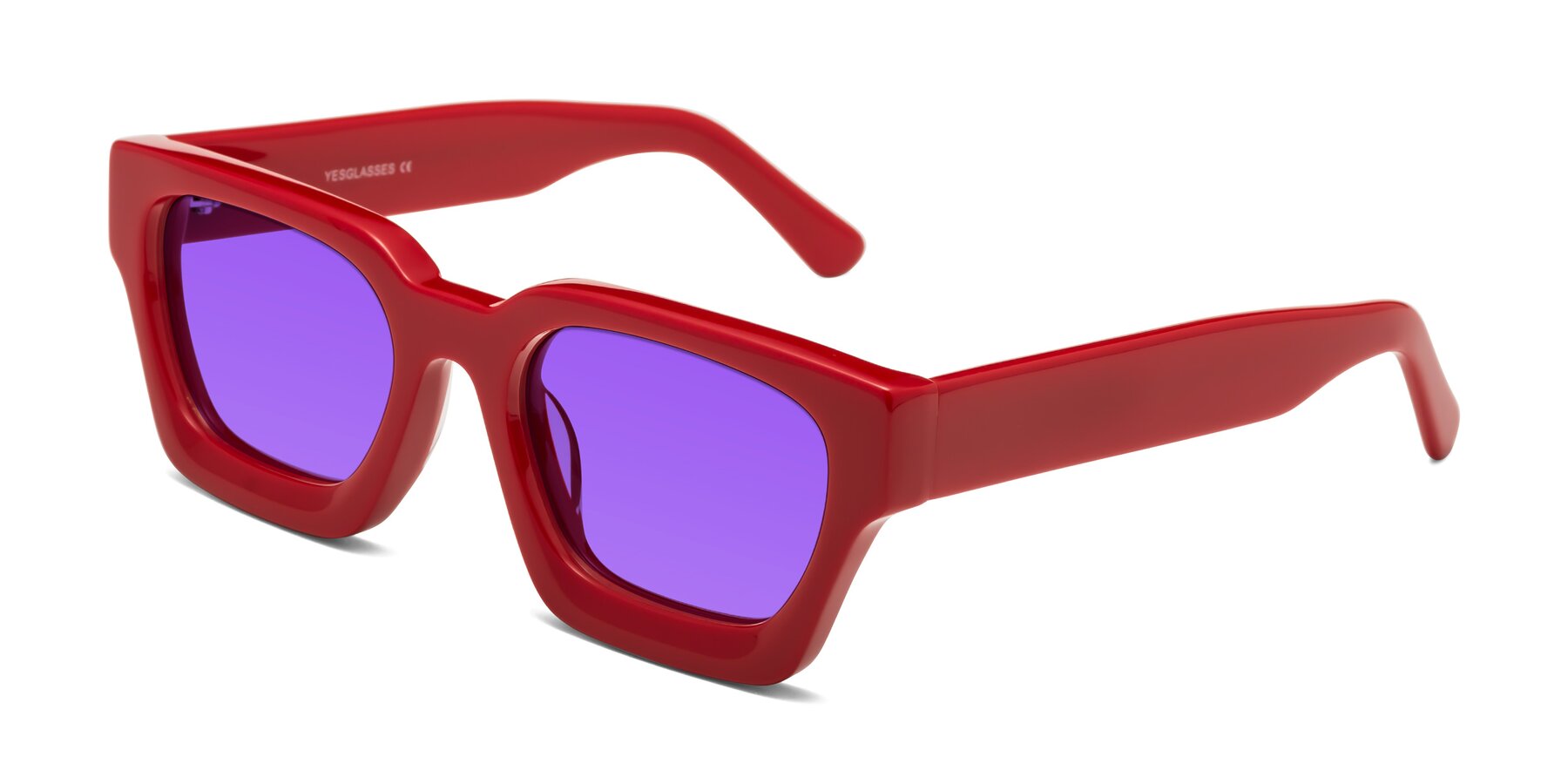 Angle of Powers in Red with Purple Tinted Lenses