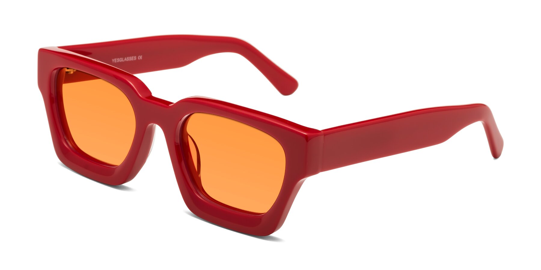 Angle of Powers in Red with Orange Tinted Lenses