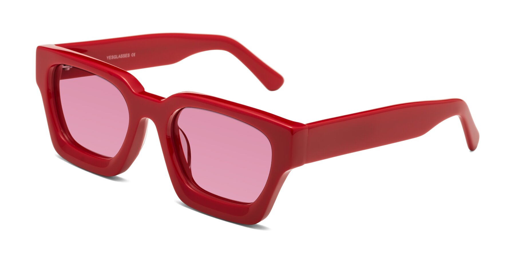 Angle of Powers in Red with Medium Wine Tinted Lenses