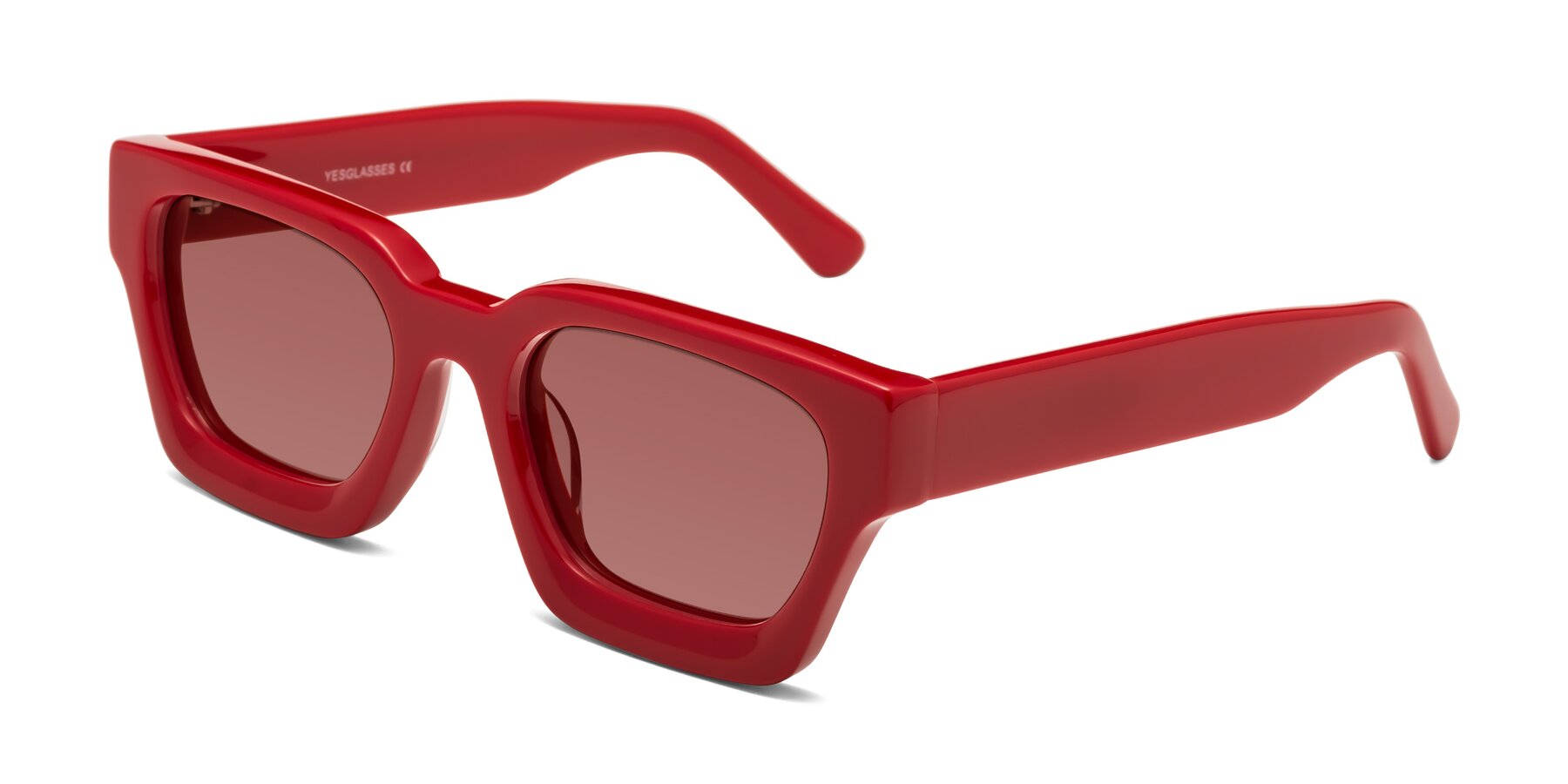 Angle of Powers in Red with Garnet Tinted Lenses