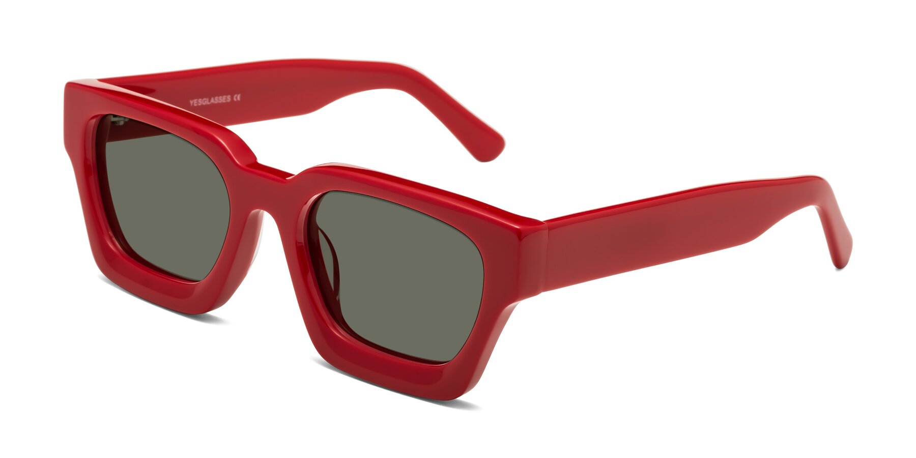 Angle of Powers in Red with Gray Polarized Lenses