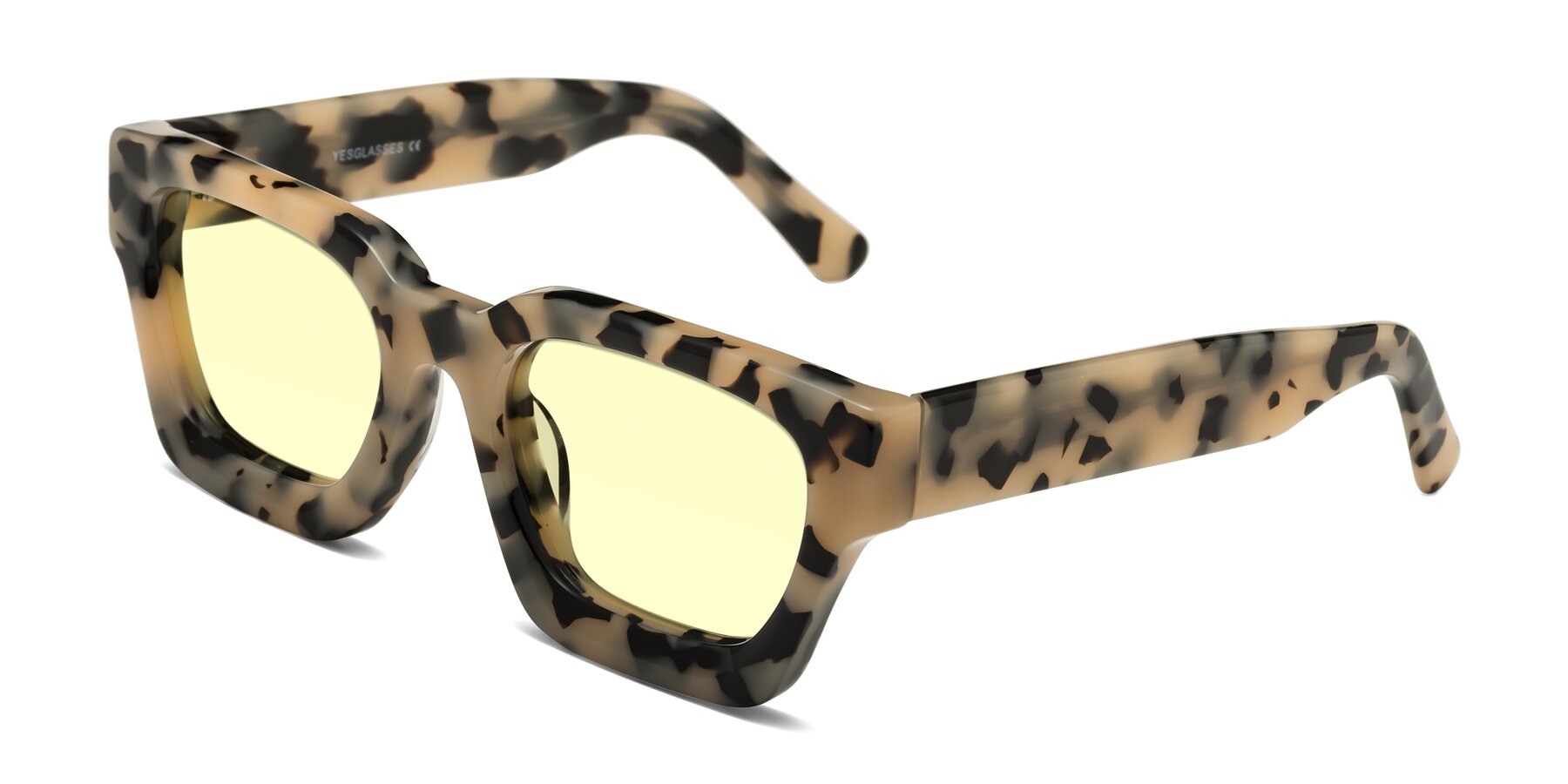 Angle of Powers in Ivory Tortoise with Light Yellow Tinted Lenses