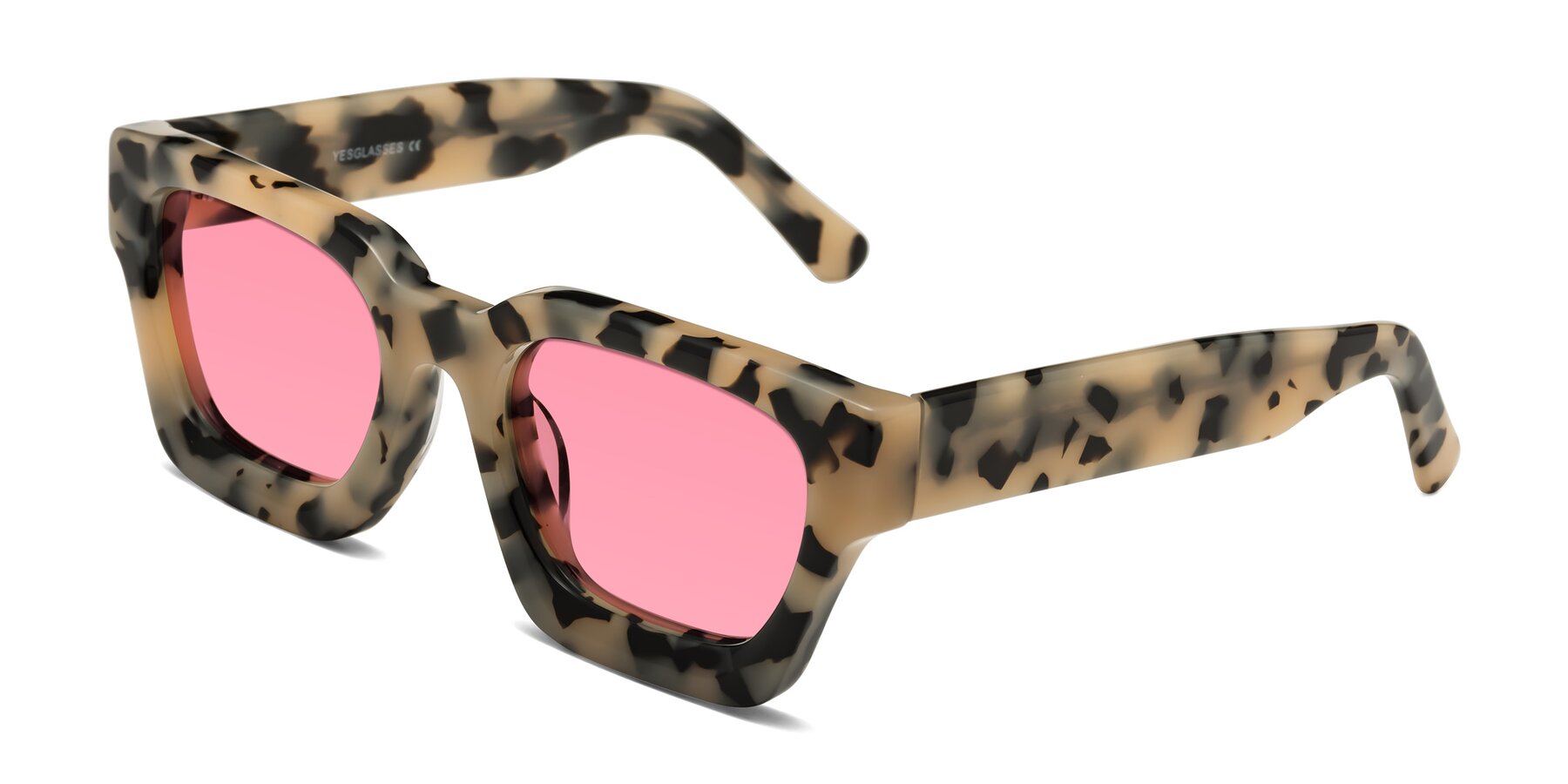Angle of Powers in Ivory Tortoise with Pink Tinted Lenses