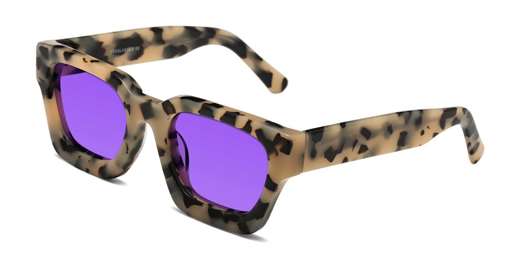 Angle of Powers in Ivory Tortoise with Purple Tinted Lenses