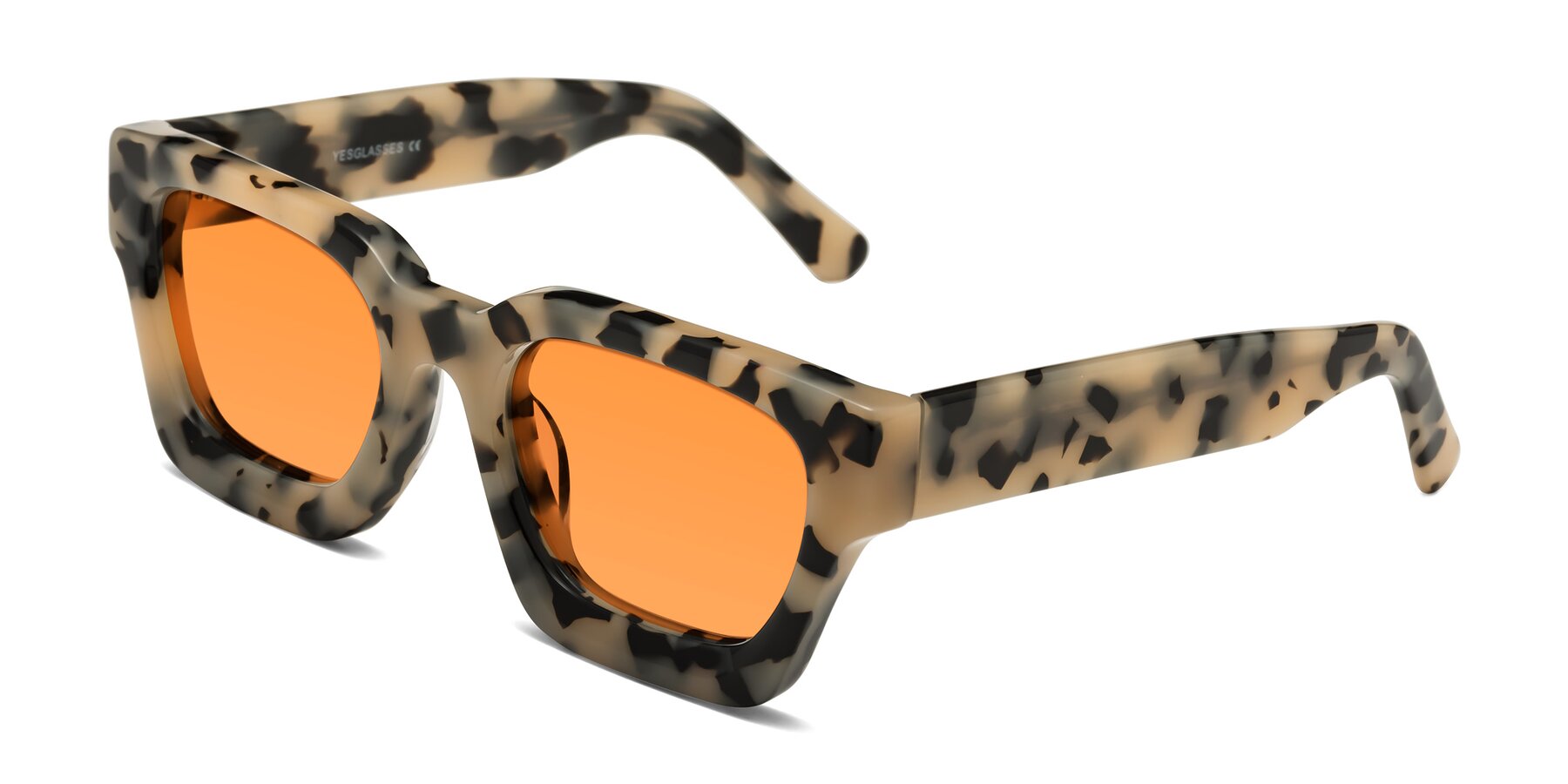 Angle of Powers in Ivory Tortoise with Orange Tinted Lenses