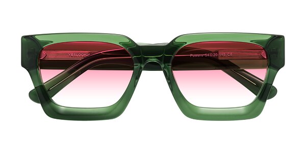 Front of Powers in Jade Green