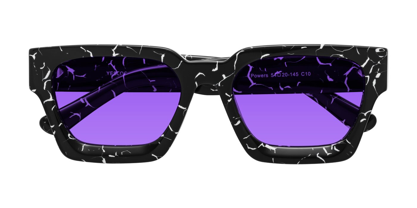 Powers - Black Marble Tinted Sunglasses