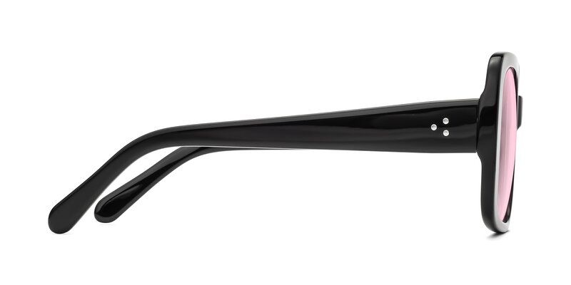 SQUARE SUNGLASSES 632877 IN PINK CLEAR ACETATE