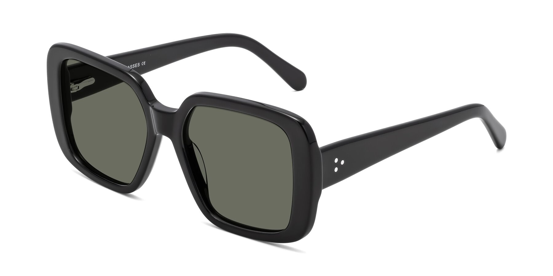 Angle of Quotus in Black with Gray Polarized Lenses