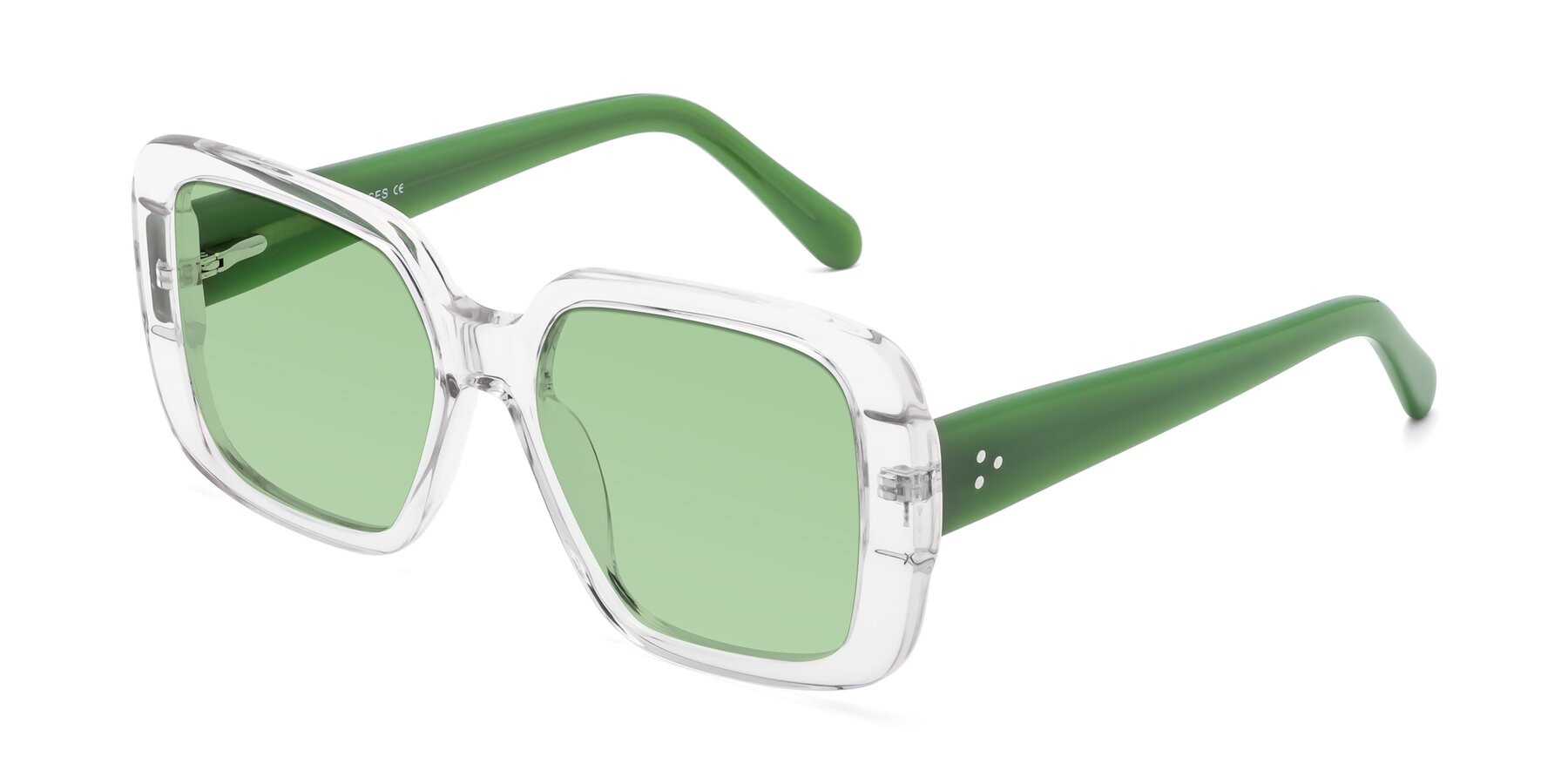 Angle of Quotus in Clear with Medium Green Tinted Lenses