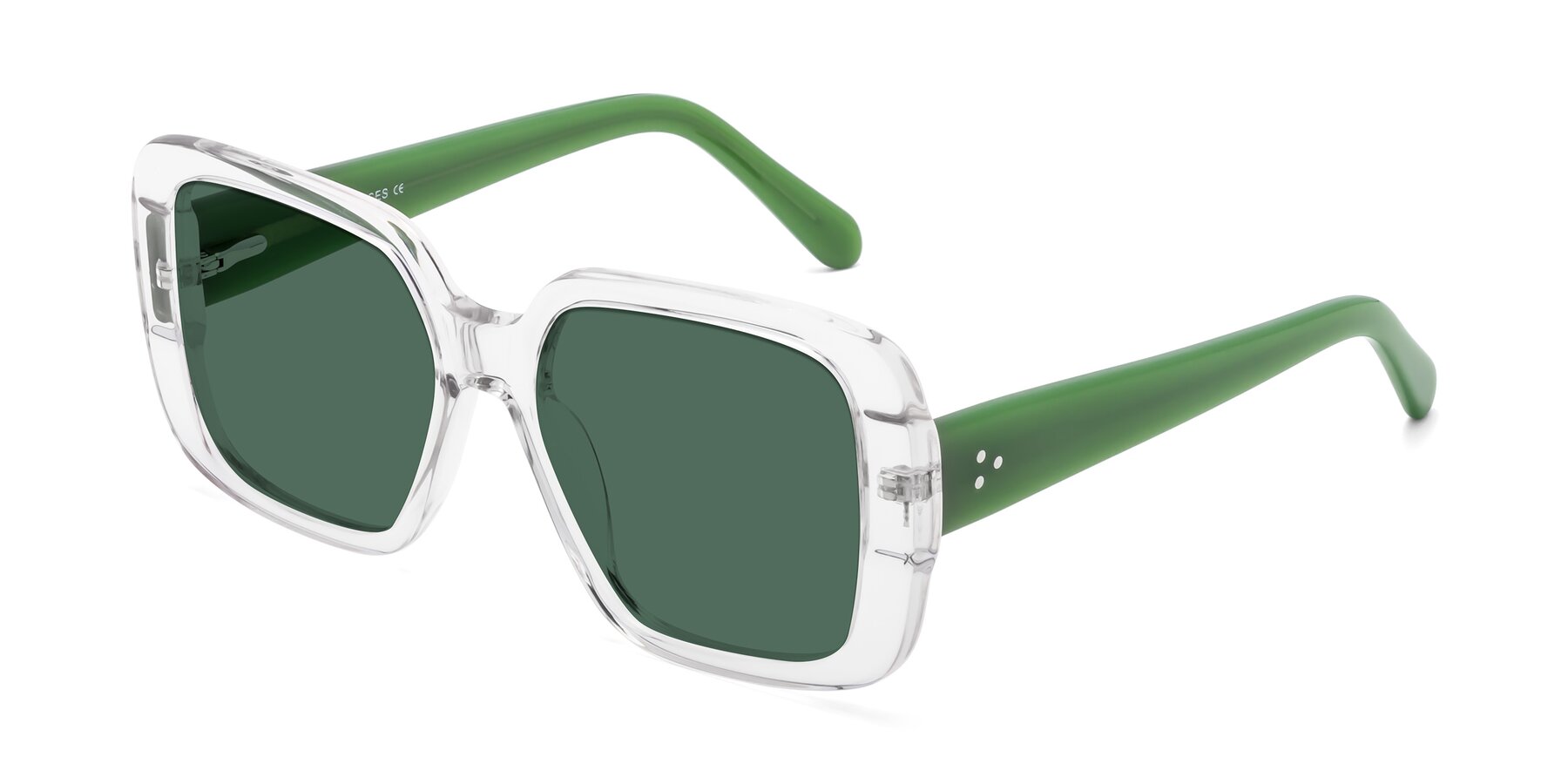 Angle of Quotus in Clear with Green Polarized Lenses