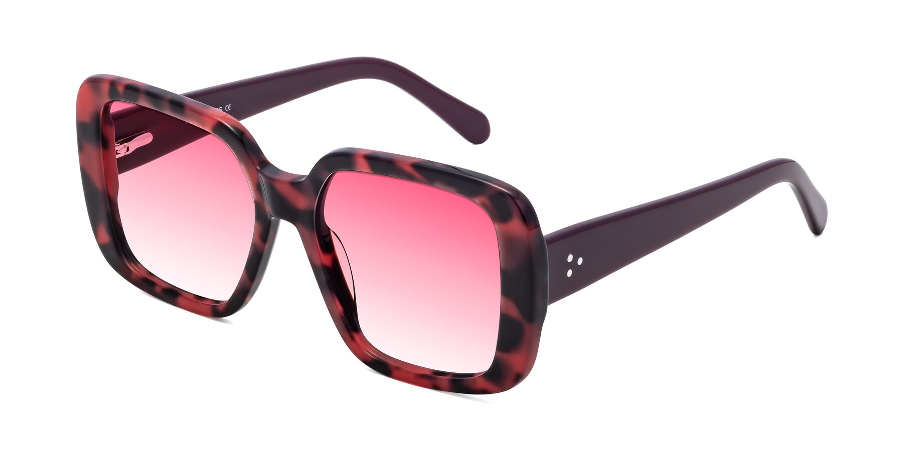 Angle of Quotus in Tortoise with Pink Gradient Lenses