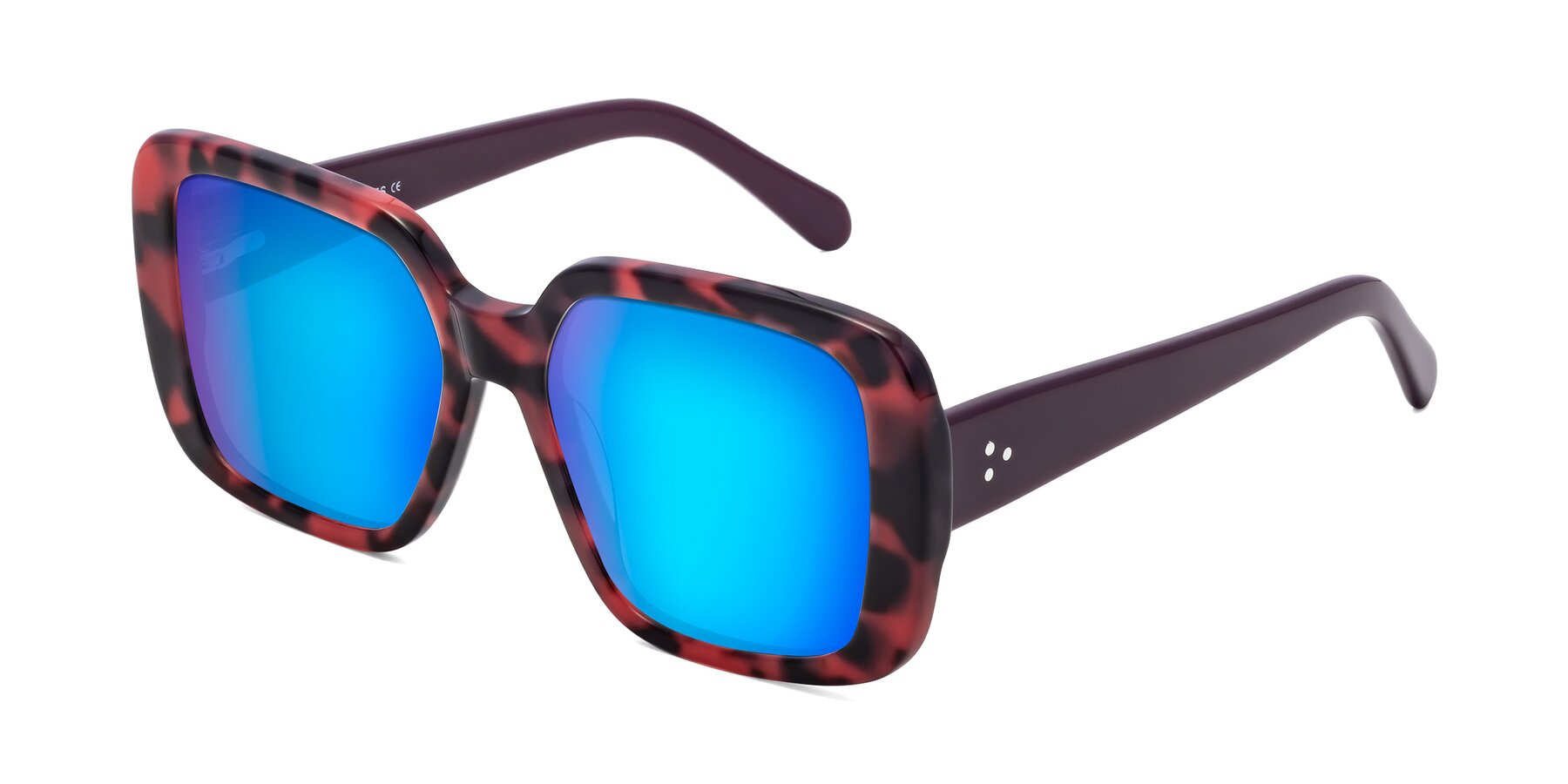 Angle of Quotus in Tortoise with Blue Mirrored Lenses