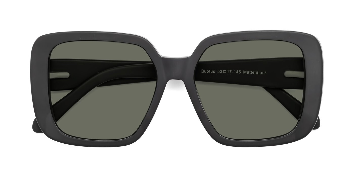 Quotus - Matte Black Polarized Sunglasses