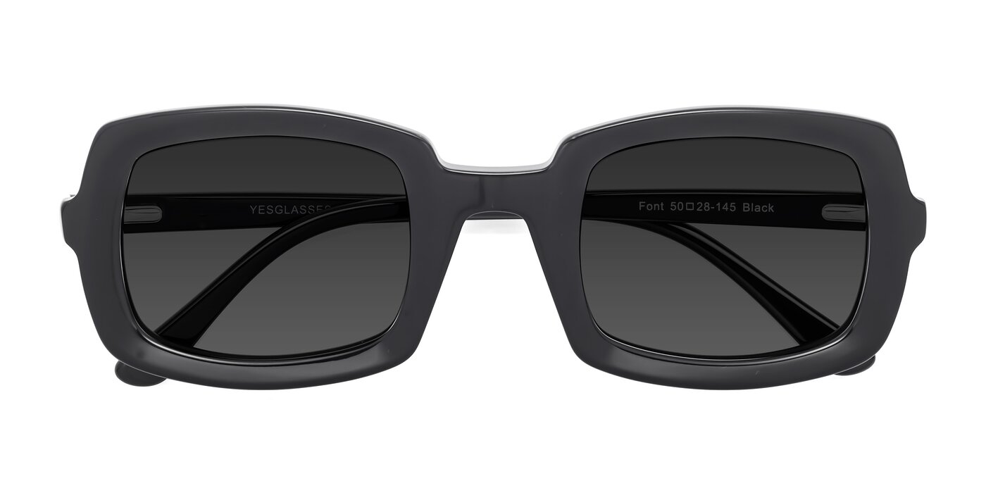 Font - Black Tinted Sunglasses