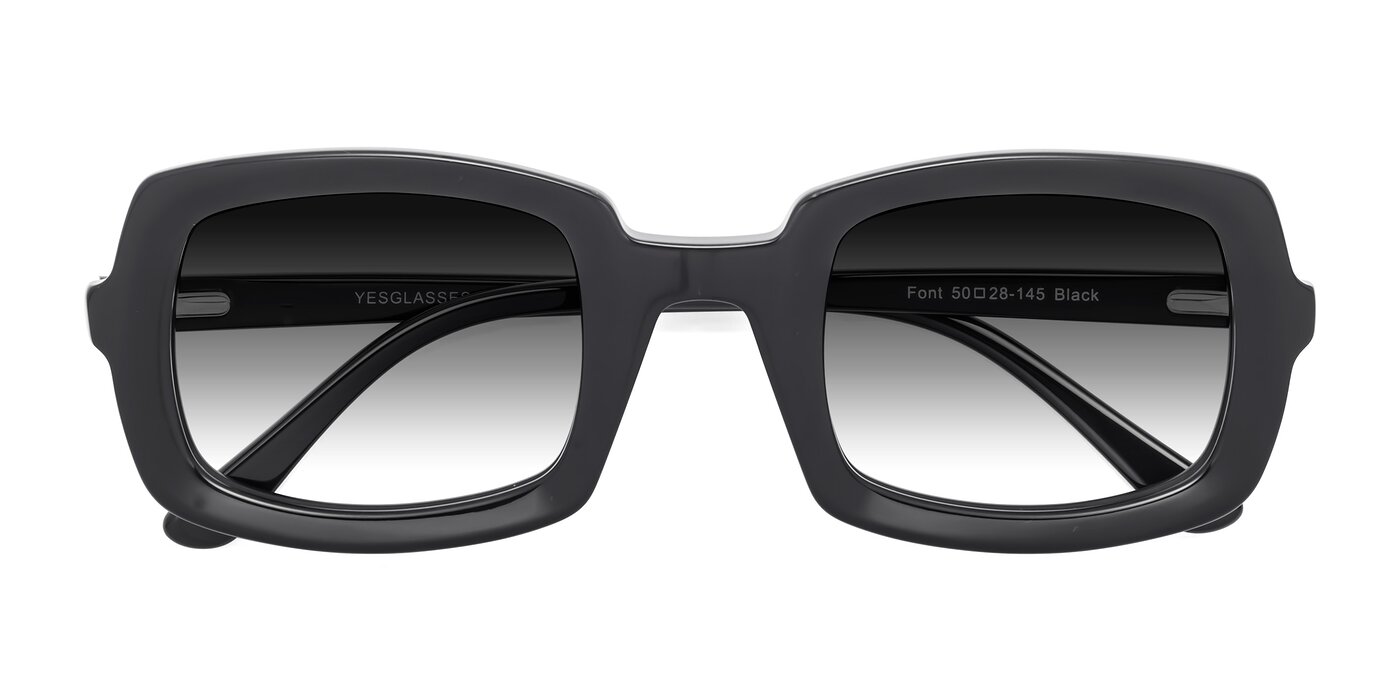 Font - Black Gradient Sunglasses