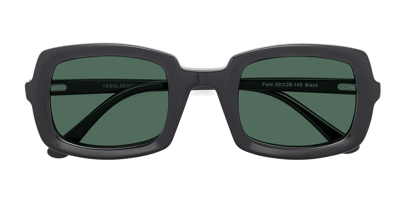 Font - Black Polarized Sunglasses