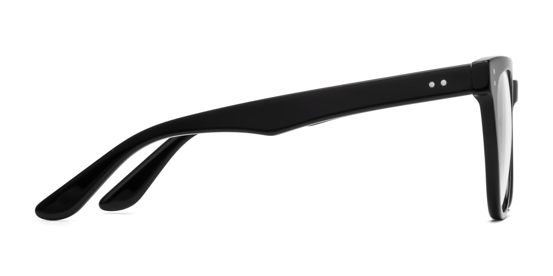 Side of Graceful in Black with Clear Eyeglass Lenses