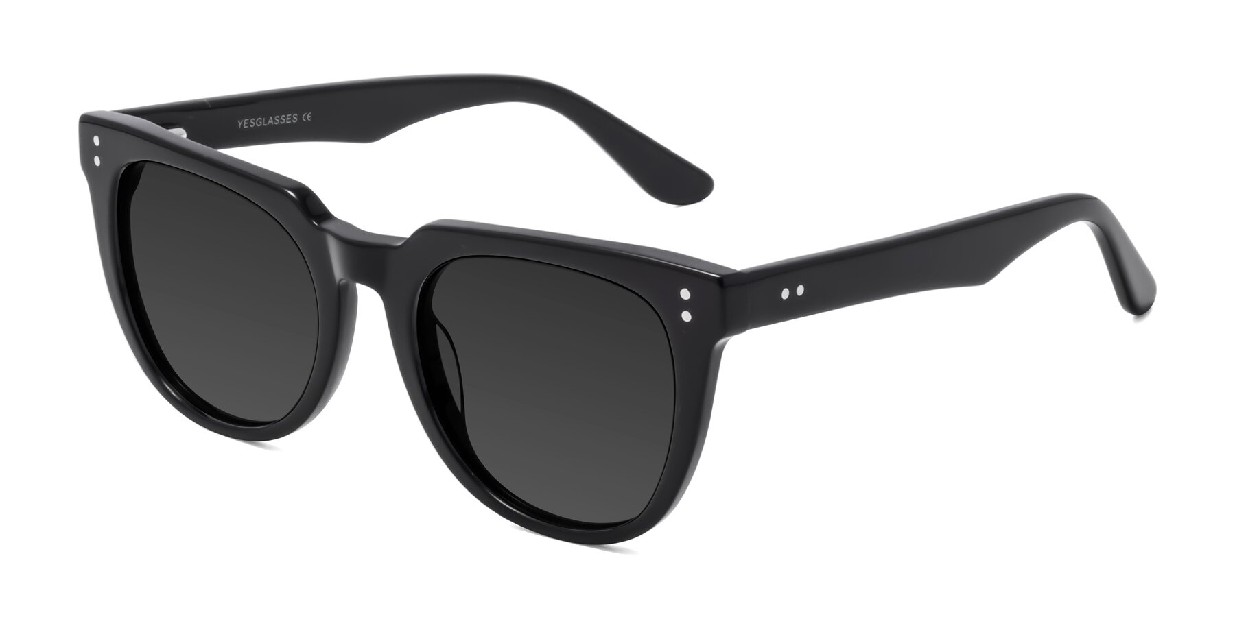 Angle of Graceful in Black with Gray Tinted Lenses