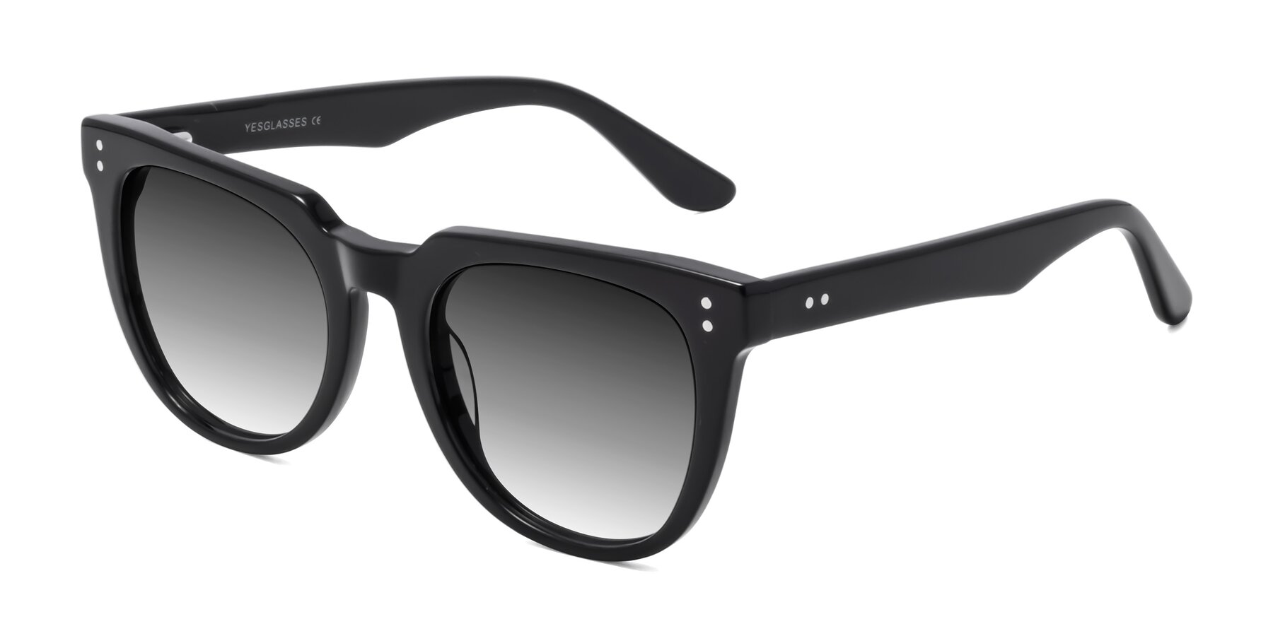 Angle of Graceful in Black with Gray Gradient Lenses