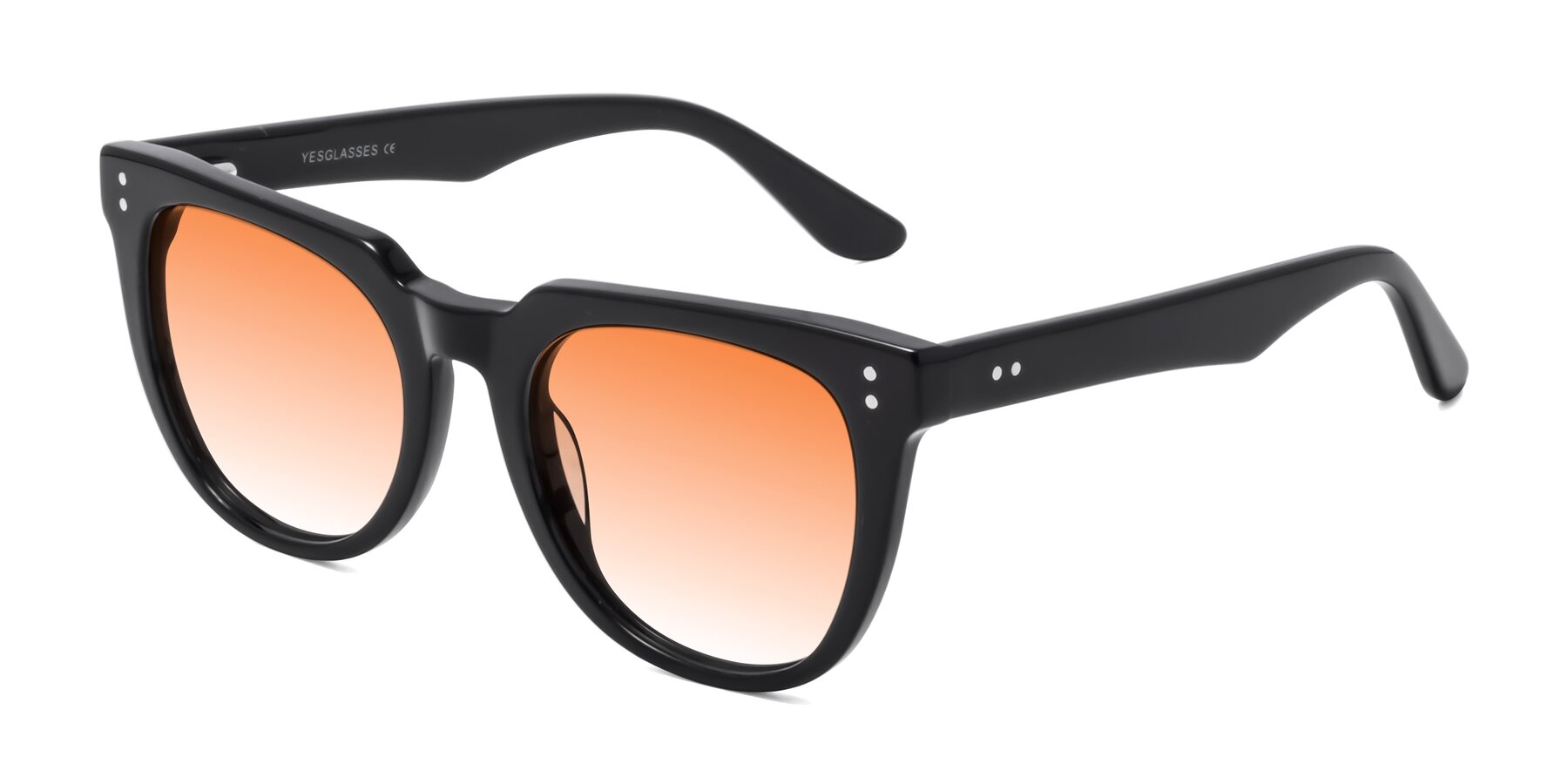 Angle of Graceful in Black with Orange Gradient Lenses
