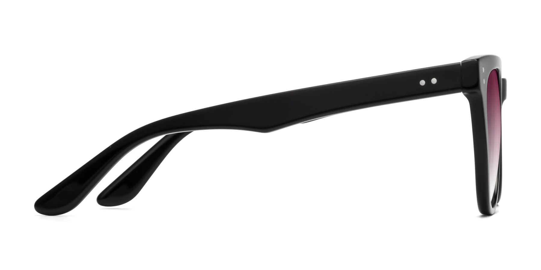 Side of Graceful in Black with Wine Gradient Lenses