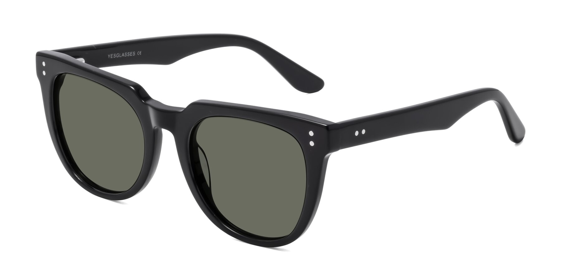 Angle of Graceful in Black with Gray Polarized Lenses
