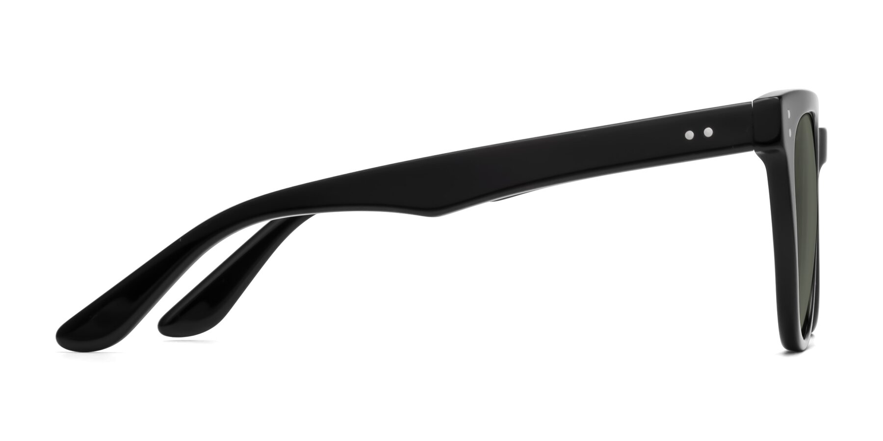 Side of Graceful in Black with Gray Polarized Lenses