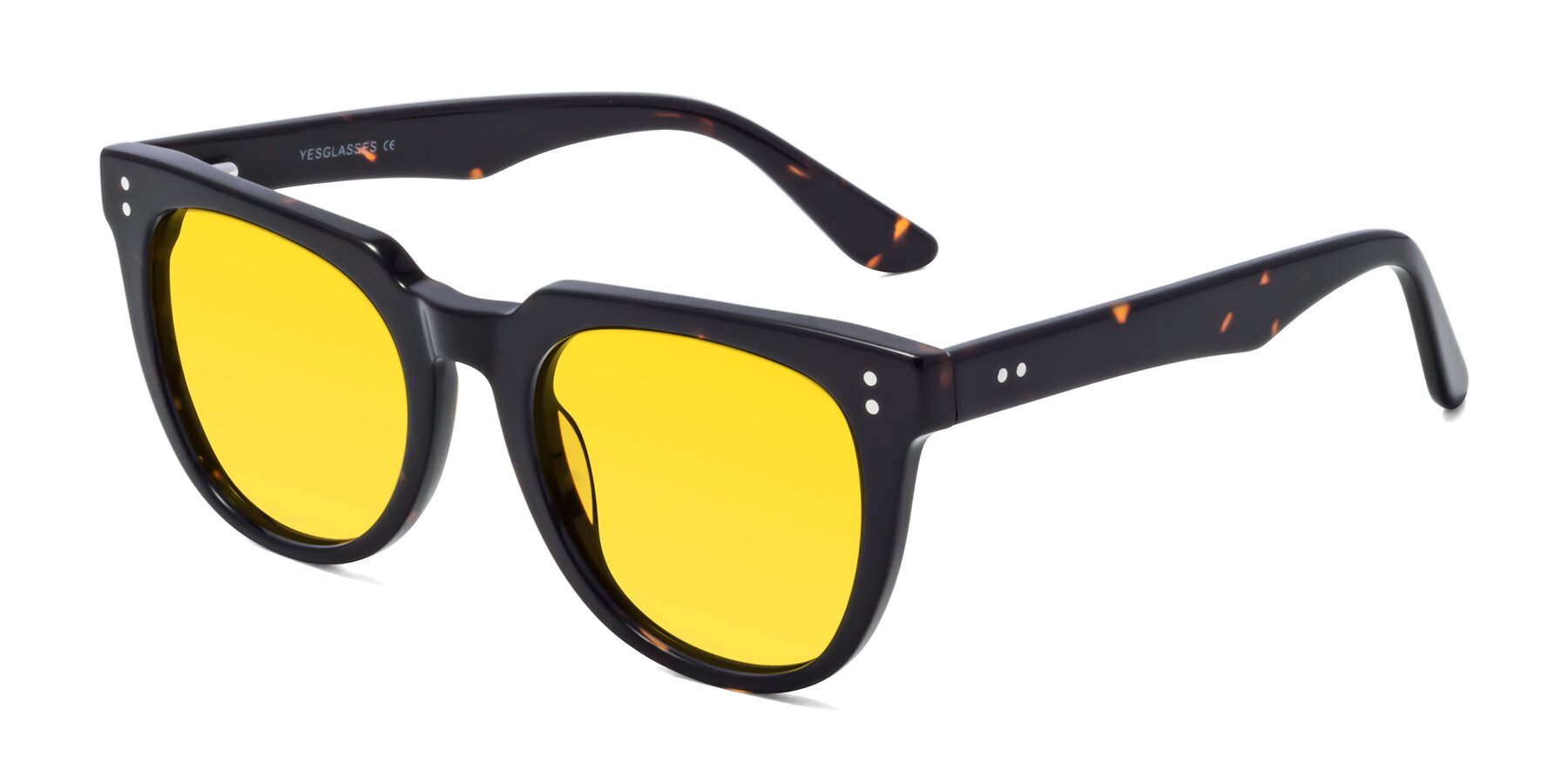 Angle of Graceful in Tortoise with Yellow Tinted Lenses